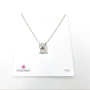 Dogeared Love You Mom Heart Locket Necklace